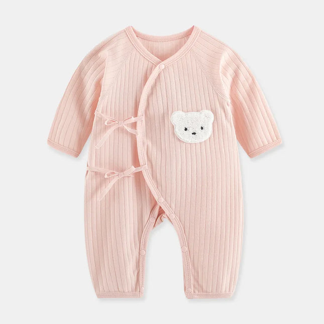 Cartoon Bear Baby Romper Spring Autumn Long Sleeved Clothes Soft Pure Cotton Newborn Bodysuit Infant Jumpsuit One Piece Outfits