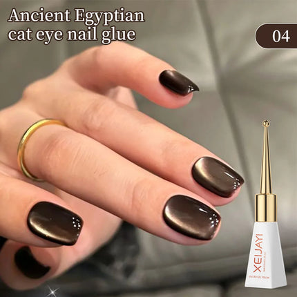 XEIJAYI 10ML Black Brown Cat Eye Gel Nail Polish UV Permanent Seedling Varnish Manicure Decor 2025 New Style