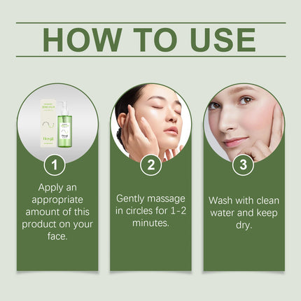 HOYGI Mugwort Cleansing Oil Makeup Remover Dirt Deep Cleansing Pore Shrinking Refreshing Non Irritating Makeup Remover Oil 100ml