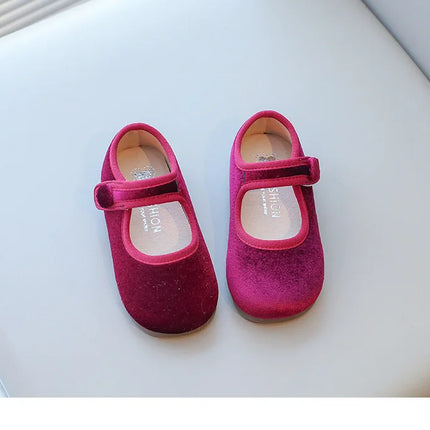 Girls Suede Flats Shoes Soft Sole Kids Moccasin Shoes Japanese Style Solid Color Simple Children's Casual Shoes Spring Autumn