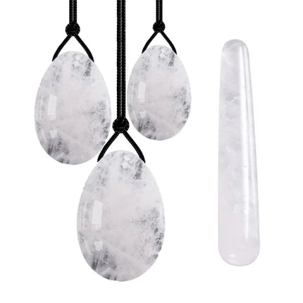 Natural Jade Egg Vaginal Balls Yoni Egg Set Yoni Wand Vaginal Tightening Massage Ball Kegel Balls Vagina Muscle Kegel Exerciser
