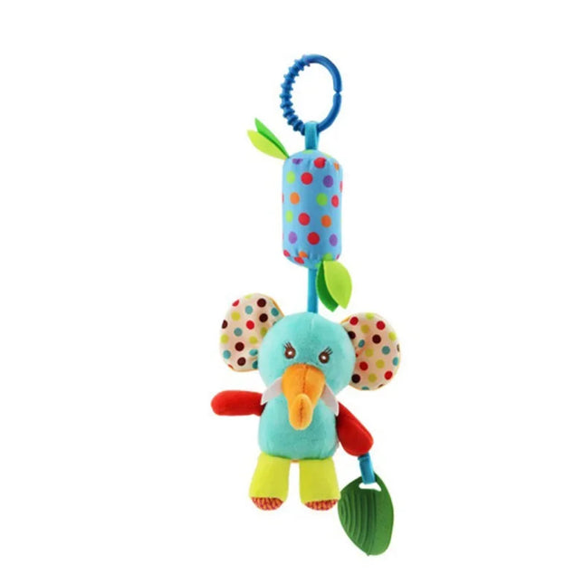New Baby Rattles Mobiles Cartoon Animal Infant Toddler Toys Stroller Bed Hanging Crib Hanging Bell Plush Toys for 0-12months