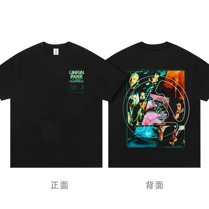 Linkin Park From Zero New Album Tour Peripheral Rock T-shirt Short Sleeve Clothing Fashion Casual Men's Women's Top Tee