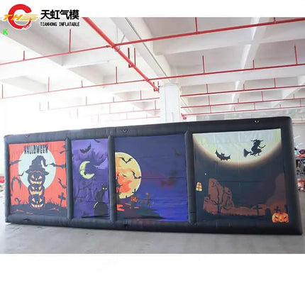 Fast Shipping 6x3m Custom Made Giant Inflatable Maze labyrinth Arena Halloween Haunt House Sport Game with Blower for Sale