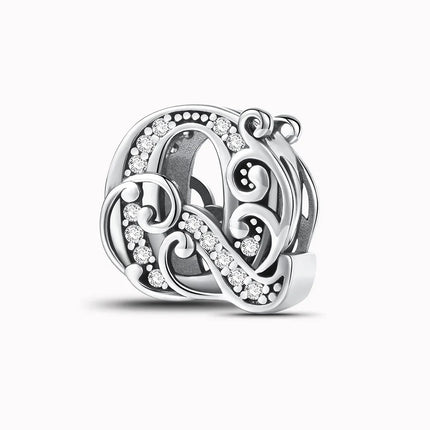 925 Sterling Silver English Letter Charms Beads Fit Original Pan DIY Bracelets Making Gift Of High Quality Fine Jewelry