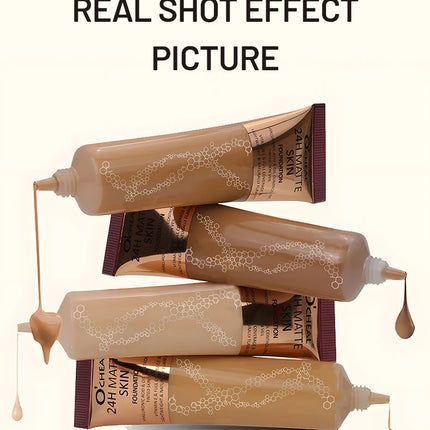 Natural liquid foundation, waterproof and sweat proof, durable makeup effect, multi color optional, create a natural foundation