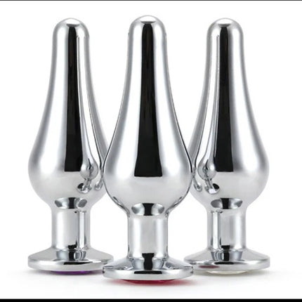 Mini Sexy Metal Wear Outside Stainless Steel Anal Plug Dilator Adult Couple Masturbator Alternative Butt Plug For Men Women Gay