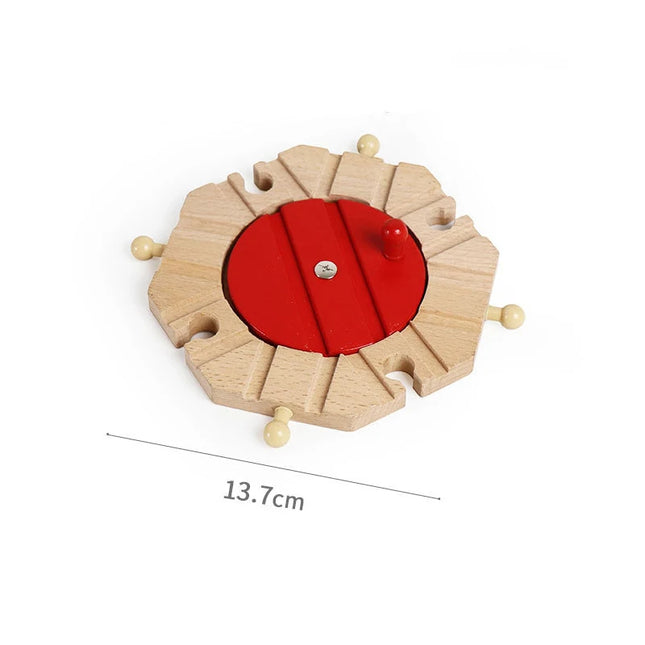 Wooden Track Accessories Beech Wood Railway Train Track Bridge Connector Toys Fit Thomas Wooden Train For Children Birthday Gift