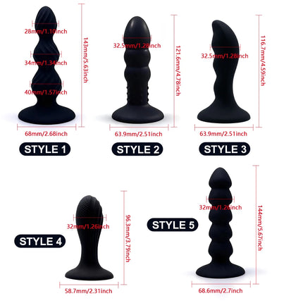 Silicone Base of Suction Cup Anal Plug Big Butt Plug Anal Erotic Sex Toys Pleasure Anal Stimulation Beads Adult Erotic Sex Toy