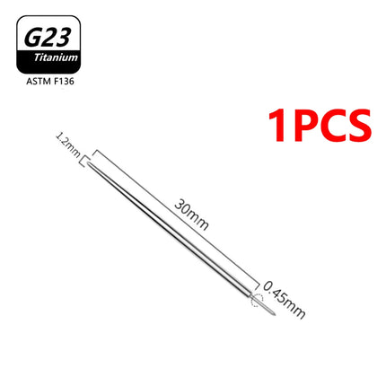 1/10PCS G23 Titanium Puncture Needle Guide Belly Lip Ear Eyebrow Tools Insertion Pin Taper Piercing Stretching Tool Accessory