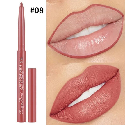 Lip Liner Lipstick Pen Waterproof Lasting Hook Line Lip Pen Matte Beginner Automatic Lips Liner Bean Paste Lip Contour Cosmetics