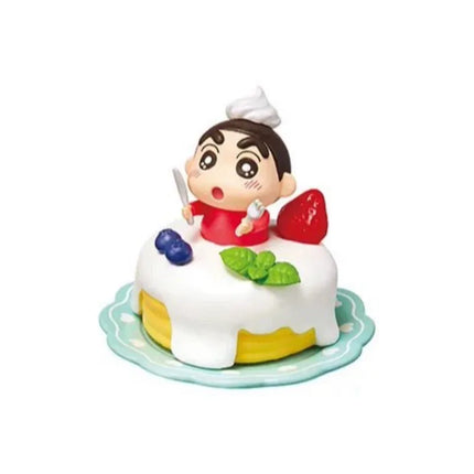Crayon Shin Chan Figure Shiro Afternoon Bochan Tea Dim Sum Model Desktop Ornament Blind Box Toy