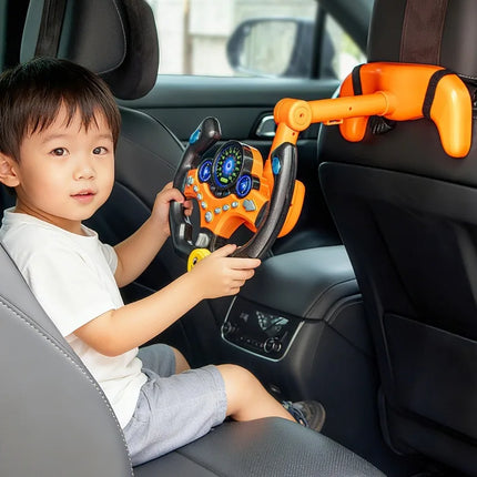 Simulation Driving Steering Wheel Multifunctional Sound Light Car Co-pilot Simulator Children's Educational Toys