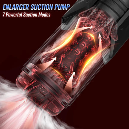 Electric Male Stroker Cup Automatic Vibrating Tight Suction Soft Realistic Texture Pocket Device Rechargeable Adult Use for Men