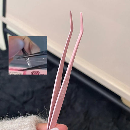 Stainless Steel Eyelash Tweezers False Eyelashes Applicator lash extenstions Removal Tweezer fake Lashes Extension makeup tools