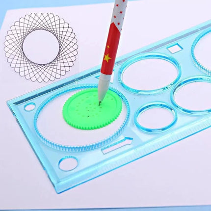 1/4/8PCS Children Painting Template Creative Gears Geometry Spirograph Drawing Stencils Set Art Crafts Kids Educational Toy TMZ