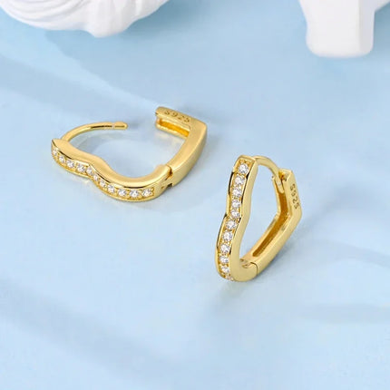2025 New 925 Sterling Silver Earrings Simple Bow Strawberry Butterfly Hoop Stud Earrings for Wedding Party Women Jewelry Girls