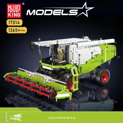 17014 Harvester 1347pcs Small Particle Assembly Model Kit Building Block set APP Version DIY Toys for Christmas Gifts