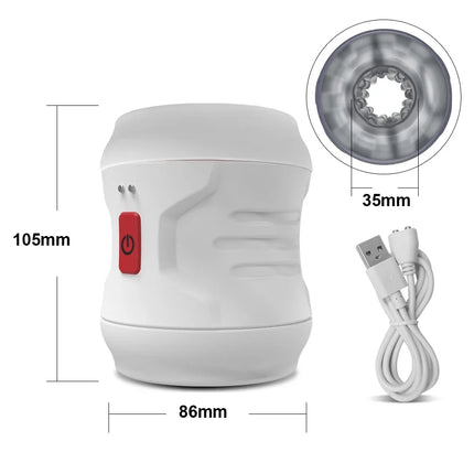 Open-ended Automatic Male Masturbator Vibration Man Masturbation Cup Simulation Blowjob Machine Adult Goods Sex Toy for Men