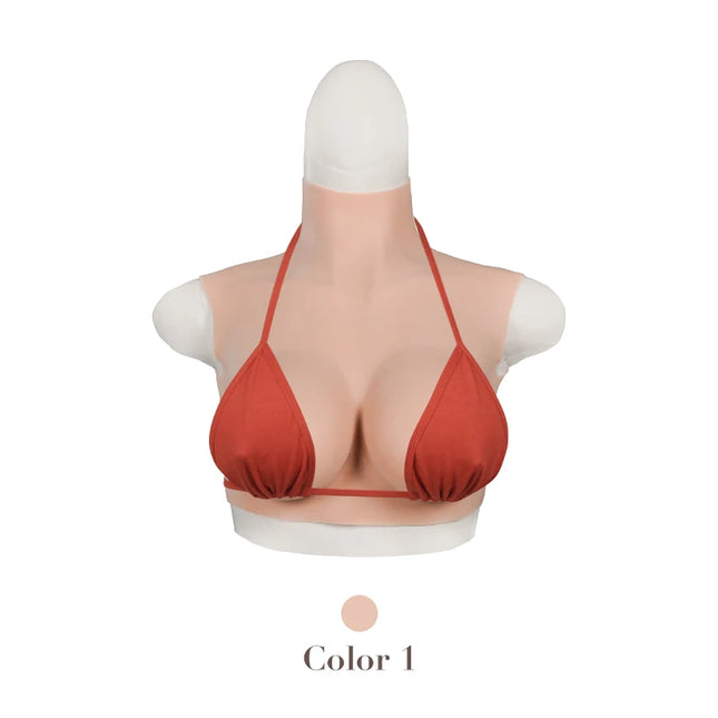 KUMIHO Realistic Silicone Breast Forms Sissy BCDEG Cup Fake Boobs Fake Chest Cosplay Men Crossdressing Transgender Drag Queen