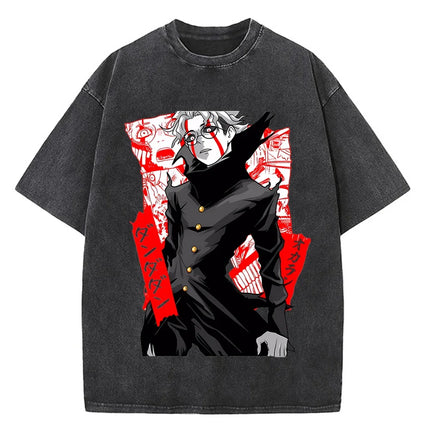 Japanese Anime Dandadan Okarun T-shirt Men T Shirt Cartoon High Quality Cotton Tshirt Aesthetic Fashion Tee Male