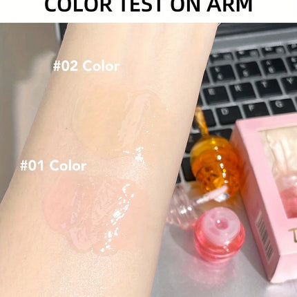 Small Honeypot Lip Oil Moisturizing and Fading Lip Pattern Water Lip Balm Dudu Lips