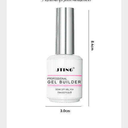JTING 1pc 15ml Professional Quality 16colors Biab Gel Builder in a Bottle Nail Extension Vegan Cruelty Free Gel Polish