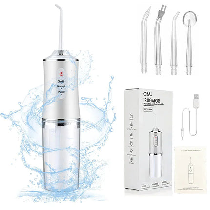 Powerful Battery Portable Electric Pick Ipx7 3 Modes Waterproof Toothbrush Combo Braces Kids Oral Irrigator Water Dental Flosser