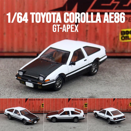 1/64 Volkswagen Golf AE86 Mazda RX-7 Honda Jazz Diecast Toy Car Vehicle Miniature Free Wheels Collection Gift For Children Boy