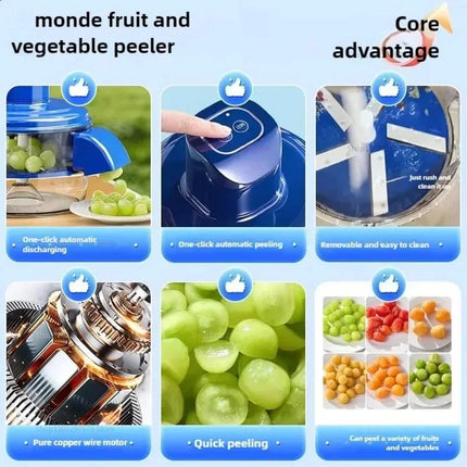 2025 Electric Grape Peeler Machine Kitchen Accessories Commercial Fruit Garlic Peeler Rechargeable Kitchen Fruit Gadgets,Kitchen