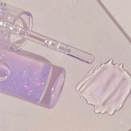 [YA]Cappuvini Transparent Crystal Jelly Lip Gloss Shiny Clear Mirror Moisturizing Lip Balm Glitter Liquid Lipstick Lip Oil