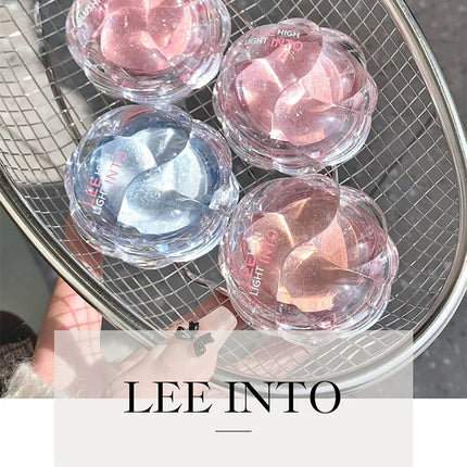 LEE INTO Dream Flower Highlight Powder Brightens and Contours Pearlescent Glitter No Flying Powder
