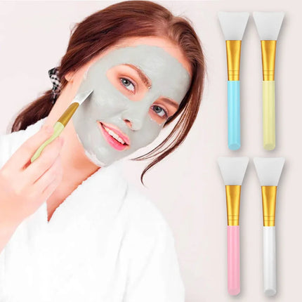1-3PCS Color Silicone Mask Brush Flexible Facial Mud Applicator Body Lotion Cream Blending Cosmetics DIY Makeup Beauty Tools