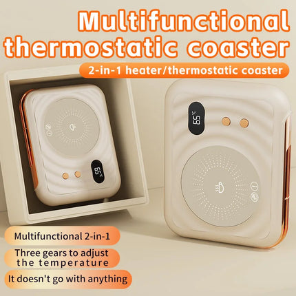 Electric Cup Warmer Thermostatic Heating Coaster 3-speed Adjustment Coffee Mug Warmer Cup Warmer For Beverage Tea Milk