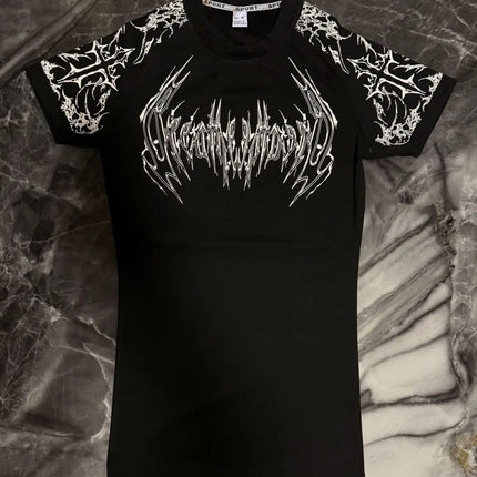 Breathedivinity Men's Fashion Fitness Short Sleeve T-Shirt Breathable Comfortable Sportswear round Neck Printed Cotton Top