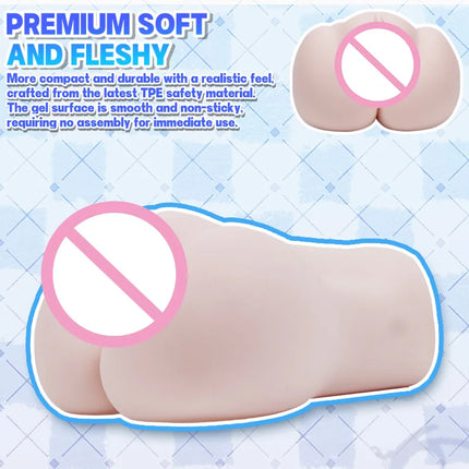 Japanese anime style male masturbator, 4 layers of material, super thick fleshy adult masturbation cup sex toy, pocket pussy 18+