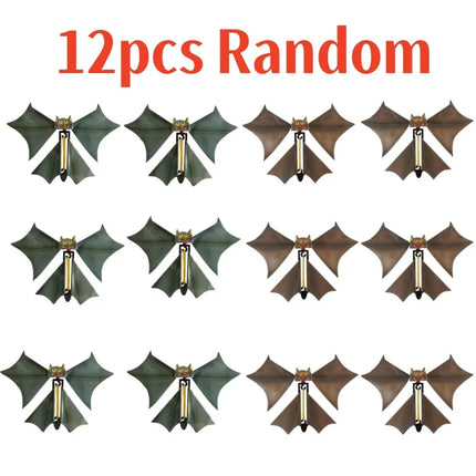 6/12PCS Flying Bat Hand Transform Magic Bat Flying Butterfly Magic Props Funny Surprise Prank Toy Gift for Kids Adults Party