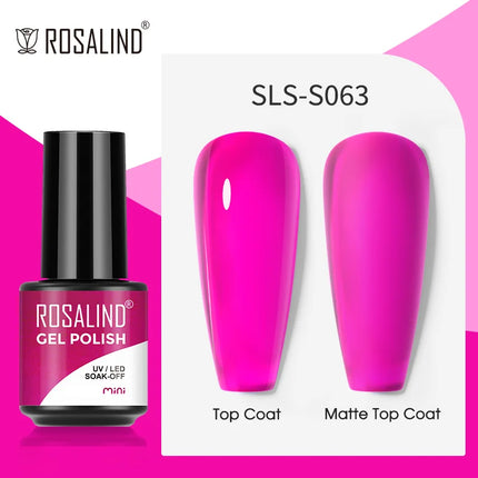 ROSALIND Gel Nail Polish UV Base Top Coat Soff Off Stamping Polish All For Art Manicure Semi Permanant Gel Nail Fast Shipping