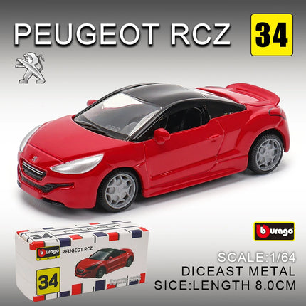 Bburago 1:64 golf Porsche 911 Shelby Raventon Mustang Lamborghini Collection Series Car Die Casting Model Children's Gift Toy