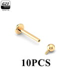 10pcsInternal thread 8 / (16G)1.2x12x4mm