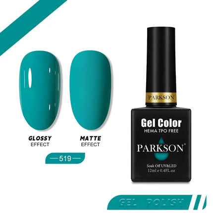 Parkson 12ml Nail Gel Polish TPO HEMA Free Glitter Semi Permanent Soak Off UV LED Long Wear Ultra Diamond Top Coat Varnish