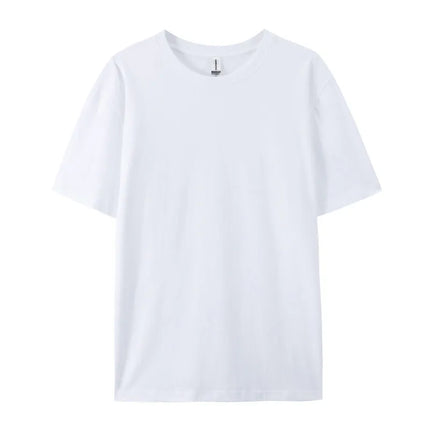 Free Printing 180gsm 100% Cotton Short Sleeve Tops Tee, Custom Order Choice Yourself, Unisex O-Neck Men's T-Shirt Plus Size S-6XL
