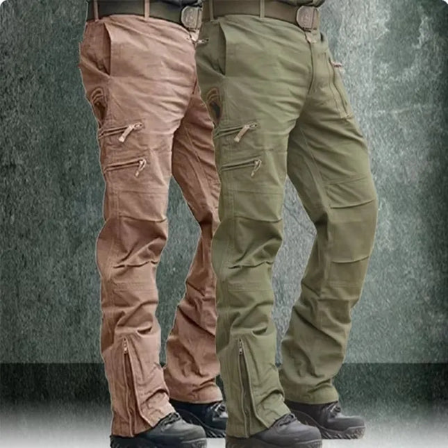 2025 Men's Cargo Pant Cotton Pants Khaki Men Military Camo Green Gray Work Many Pocket Cotton Camouflage Black Tactical Trousers