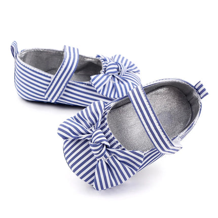 Baby Girl Princess Shoes Soft PU Classical Bowknot Beautiful and Cute for Newborn Girl Spring and Summer Prewalking 2023 Fashion