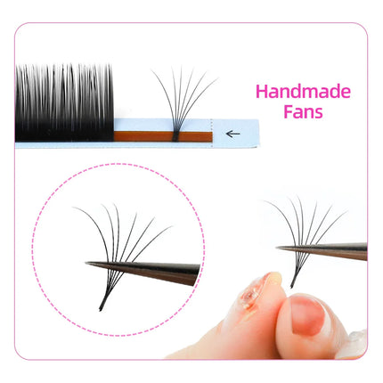 Rujade Russian Volume Lashes All Sizes 6-20mm Faux Mink Individual Eyelashes Extensions Long/Short/Lower Lash Cashmere Eyelashes