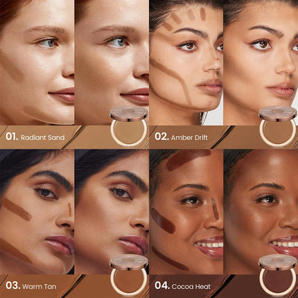 Waterproof Contour Cream，Moisturizing & Easy-to-Blend Contour Cream， Defined Facial Features With Buildable Coverage