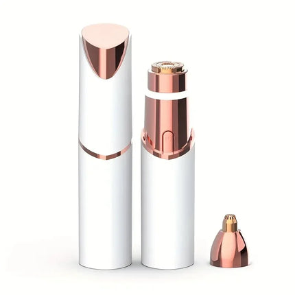 2-in-1 facial and eyebrow trimmer, USB charging hair removal device, women's lipstick shaver, suitable for face, lips, and body