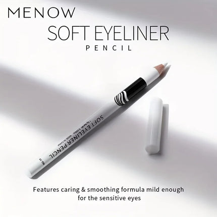 Wooden Rod White Inner Eyeliner Pen Eyelid Under Crease Pen Matte White Pen Beauty Eyeliner Easy Coloring