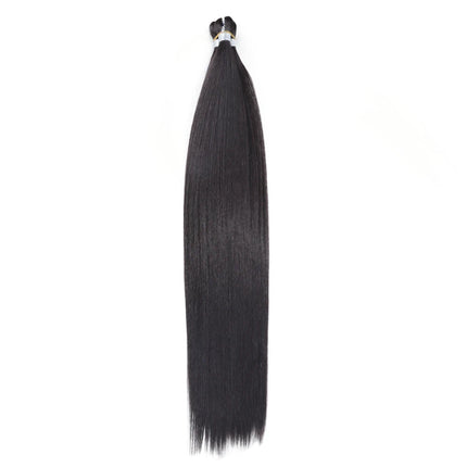 28 Inch Ariel Straight Pony Hair Bundles Crochet Braids Hair Synthetic Braiding Hair Ombre Brown Soft Crochet Hair Extensions