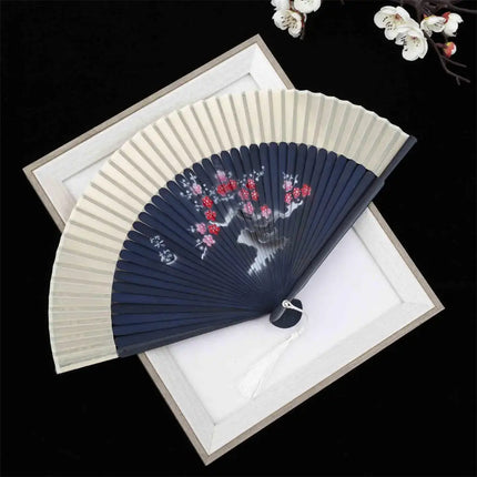 New Bamboo Folding Fan Chinese StyleFan Classical Carving Craft Fans Portable Summer Female Dance Hand Held Fan Gift Home Decor